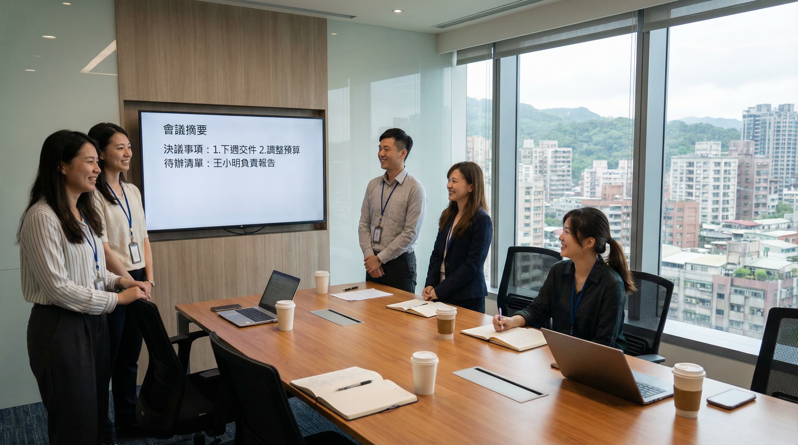 AI 自動整理會議記錄：開完會就有逐字稿與待辦清單