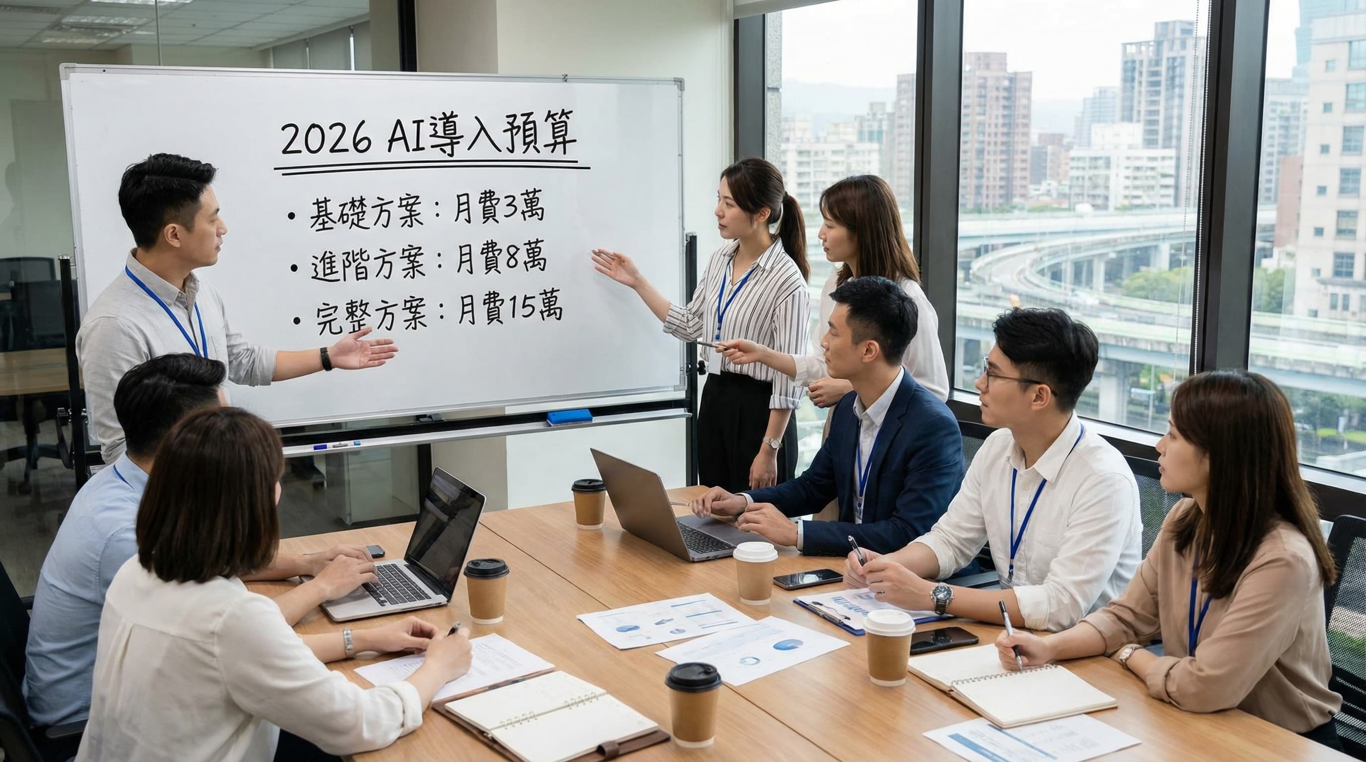 2026 企業 AI 導入費用全解析：預算 5 萬也能開始